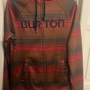 BURTON zip up, fleece interior